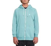 Volcom Timesoft Zip - Felpa con Cappuccio da Uomo, Uomo, A4831906, Mysto Green, XS