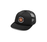 Volcom Trucker Hat - Adjustable Flat Brim cap with Logo Cappellino da Baseball, Truck Stop Nero, Taglia Unica Uomo