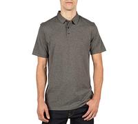 Volcom Wowzer Modern Fit Short Sleeve Polo Shirt, Uomo, Stealth, S