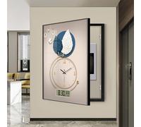VOLDAX Coperchio Scatola Derivazione Dipinti Decorativi Che Bloccano Le Pareti, Copri Cassaforte A Muro Contatore Elettrico Decorativo per Ufficio Camera(Black6,50 * 70cm/19.7 * 27.6in)