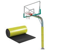 VOLDAX Imbottitura del Palo Avvolgente con Supporto Autoadesivo, Cerchio per Tutte Le Stagioni Cuscino per Palo di Basket, per Pali e Colonne(Yellow,5m*2cm/196.9 * 0.8in)