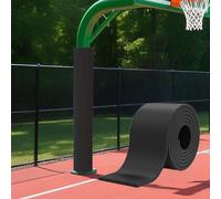 VOLDAX Imbottitura del Palo Avvolgente Imbottitura for Palo da Basket Adatta A Pali, Protezioni per Pali Resistenti alle Intemperie con Supporto Autoadesivo(Black-3PCS,20 * 1cm/7.9 * 0.4in)