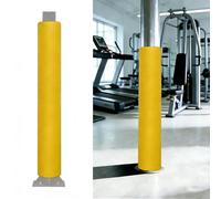 VOLDAX Imbottitura per Palo da Basket, Copertura Avvolgente per Tutte Le Stagioni, Protezione per Pali Rotondi per Interni ed Esterni, Alto 180cm(Yellow,11.4cm/4.5in)