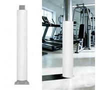 VOLDAX Imbottitura per Palo da Basket, Copertura Avvolgente per Tutte Le Stagioni, Protezione per Pali Rotondi per Interni ed Esterni, Alto 180cm(White,14cm/5.5in)