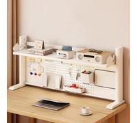 VOLDAX Libreria Multiuso In Metallo Da Appoggio Scaffale da Scrivania Regolabile, Adatta Per Scrivanie Da Dormitorio Uffici Domestici(80 * 40CM/31.5 * 15.7IN)