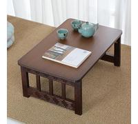 VOLDAX Pieghevole Tavolo Tatami Giapponese Tavolo Da Tè Portatile Per Soggiorno Sala Da Pranzo Decorazione Per La Casa(Brown,120X48X31cm/47.2 * 18.9 * 12.2in)