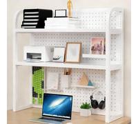 VOLDAX Scaffale da scrivania for Piano d'appoggio, Libreria da Scrivania, mensola da banco per scrivania da lavoro, per Ufficio Casa Dormitorio, regolabile(60 * 95 * 25cm/23.6 * 37.4 * 9.8in)