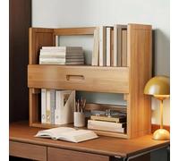 VOLDAX Scaffale da scrivania for Piano d'appoggio, mensola da banco per scrivania da lavoro, Organizer Scrivania Legno, Grande Capacità, per casa e dormitorio(Yellow,70 * 39cm/27.6 * 15.3in)