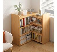 VOLDAX Scaffale Libreria ad Angolo a 3 Livelli Design Estensibile e Regolabile, Scaffale Salvaspazio e Multiuso per Soggiorno Cucina Ufficio(60cm/23.6in)
