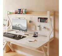 VOLDAX Scaffale organizer da scrivania, Libreria da Scrivania, Espositore da Banco Sopra La Scrivania Del Computer con Pannello Forato, Grande Capacità(White A,73 * 65cm/28.7 * 25.6in)