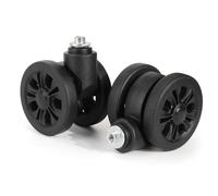 Volein 2 Pezzi Ruote di Ricambio per Valigie, 55 mm Universali Ruote di Ricambio Bagagli Kit per la Maggior Parte Delle Riparazioni Fai da te di Valigie(Nero)