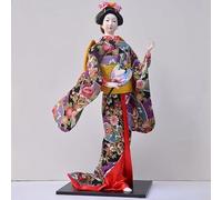 Volere è potere Bambola kimono giapponese da collezione asiatica kimono statuetta geisha bambola decorazione ornamenti regalo