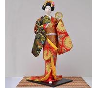 Volere è potere Bambola kimono giapponese da collezione asiatica kimono statuetta geisha bambola decorazione ornamenti regalo