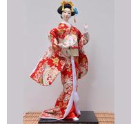 Volere è potere Bambola kimono giapponese da collezione asiatica kimono statuetta geisha bambola decorazione ornamenti regalo