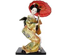 Volere è potere Bambola kimono giapponese da collezione asiatica kimono statuetta geisha bambola decorazione ornamenti regalo