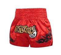 Volere è potere Boxe Trunks Kickboxing Pantaloncini Muay Thai Pantaloncini Boxer Sport Uomo Donna Lusso MMA Pantaloni, Rosso, S/M