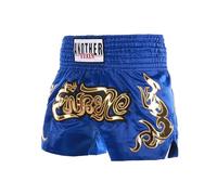 Volere è potere Pantaloncini da boxe, da trekking, kickboxing, muay thai, palestra, boxe, per uomini e donne, di lusso, per MMA, Blu scuro., XL
