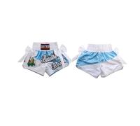 Volere è potere, Pantaloncini da Boxe, Pantaloncini da Kickboxing, Pantaloncini da Muay Thai, Pantaloncini da Boxe, Pantaloncini Sportivi, Uomo Donna, Pantaloni da MMA di Lusso, Blu bianco, M/L
