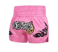 Volere è potere, Pantaloncini da Boxe, Pantaloncini da Kickboxing, Pantaloncini da Muay Thai, Pantaloncini da Boxeur, Pantaloncini Sportivi, Uomo Donna, Pantaloni da MMA di Lusso, rosa, S/M