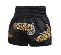 Volere è potere, Pantaloncini da Boxe, Pantaloncini da Kickboxing, Pantaloncini da Muay Thai, Pantaloncini da Boxeur, Pantaloncini Sportivi, Uomo Donna, Pantaloni da MMA di Lusso, Nero , XS-S