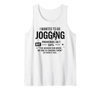 Volevo Andare a Fare Jogging Proverbi 28:1 Canotta