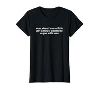 Volevo discutere con Gli Uomini Divertente Unhinged Gen Z Meme Bold Maglietta con Stampa Grafica Economica, Donna, Nero, XS