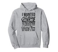Volevo Fare Jogging - Proverbio e Correre per la Salute Felpa con Cappuccio