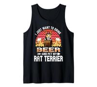 Volevo Solo Bere Birra e Pet My Rat Terrier Amante dei Cani Canotta