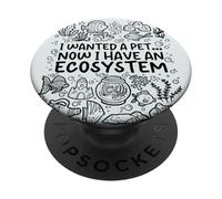 Volevo un animale domestico... Ora ho un ecosistema - Aquarium Life PopSockets PopGrip Adesivo