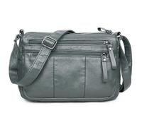 VOLGANIK ROCK Borse da donna in morbida pelle PU borsa a tracolla da donna borsa a tracolla e borse leggere Pocketbook, Grigio-10,2 pollici, Taglia unica