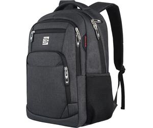 Volher 17 Inch Laptop Backpack, Business Anti Theft Slim Durable Laptops Backpack with USB Charging Port, Water Resistant College Computer Bag Gifts for Men & Women Fits 15.6 Inch Notebook-Black