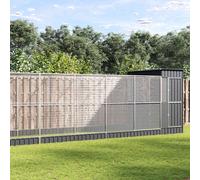 Voliera con Estensione Argento 1244x203x216 cm in Acciaio