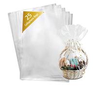 volila Carta Trasparente per Confezioni - (40cm x 30m) Sacchetto Trasparente Regalo Cellophane per Imballaggio di Natale, Cesti Regalo, Composizioni Floreali e Cottura - Sacchetti Trasparenti Grandi