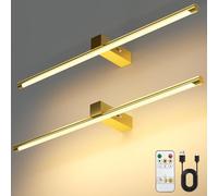 VOLISUN Luci per foto da parete, 5000 mAh, ricaricabili, funzionamento a batteria, 3 temperature di colore e dimmerabile continuamente, luce artistica da 220 lm per dipinti, gallerie, ritratti