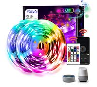Volivo WiFi Led Strip Lights 65.6ft, 2 Rolls of 32.8ft LED Light Strip Works with Alexa, Music Sync Color Changing RGB LED.