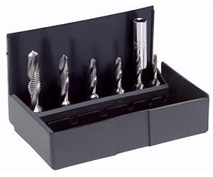 Volkel - Set combinato di maschi in acciaio HSS, azionamento esagonale da 0,6 cm, 10 mm