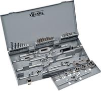 Volkel set di maschio a mano e filiera M3 - 12, 42 pezzi