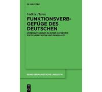 Volker Harm Funktionsverbgefüge des Deutschen (Copertina rigida)