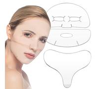 VolksRose Petto Antirughe Pads e Cerotti Antirughe per il Viso, Patch Antirughe Riutilizzabili in Silicone - Cerotti Pad Antirughe Fronte Antietá e Pelle Levigante Notturno