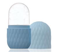 VolksRose Rullo per il viso Ice per viso e occhi - Stampo per ghiaccio riutilizzabile in silicone per la cura della pelle, lenire la pelle, restringere i pori e alleviare il dolore, Antirughe, Blu