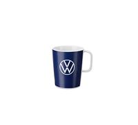 Volkswagen 000069601BR Tazza da caffè, Porcellana, Blu, con Logo VW, Bianco