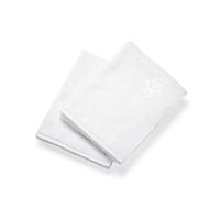 Volkswagen 000084501F084 - Set di 2 Asciugamani in Spugna, con Logo VW, Colore: Bianco
