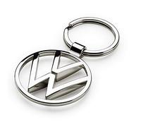 Volkswagen 000087010BN Portachiavi VW New Metallo, Argento
