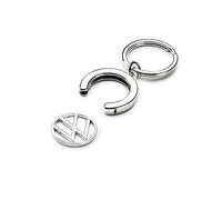 Volkswagen 000087010BT Portachiavi con Chip per Carrello della Spesa, con Nuovo Logo VW, Argento, Länge: 6,5cm / Breite: 3,5cm