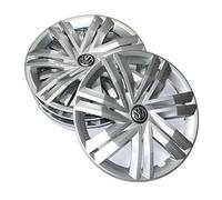 Volkswagen 2G0071454 - Set di 4 copricerchi da 14", argento brillante