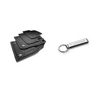 Volkswagen 2GM06150082V Tappetini in Gomma per Tutte Le Stagioni, con Scritta T-Cross, Colore: Nero & 2GM087010 Portachiavi in metallo T-Cross Key Ring Collection