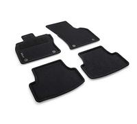 Volkswagen 5H1061445WGK Optimat, 4 tappetini in Tessuto, Colore Nero, con Scritta Golf