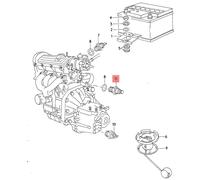 VOLKSWAGEN AUDI SENSORE INTERRUTTORE TEMPERATURA OEM 861919521