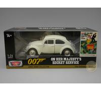 VW Maggiolino 1966 Crema James Bond Modellino 1:24 MotorMax