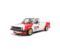 VW Caddy #85 Racing Omaggio 1982 Rosso Bianco Modellino Auto 1:18 Solido